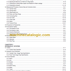 YANMAR SV08-1 SERVICE MANUAL