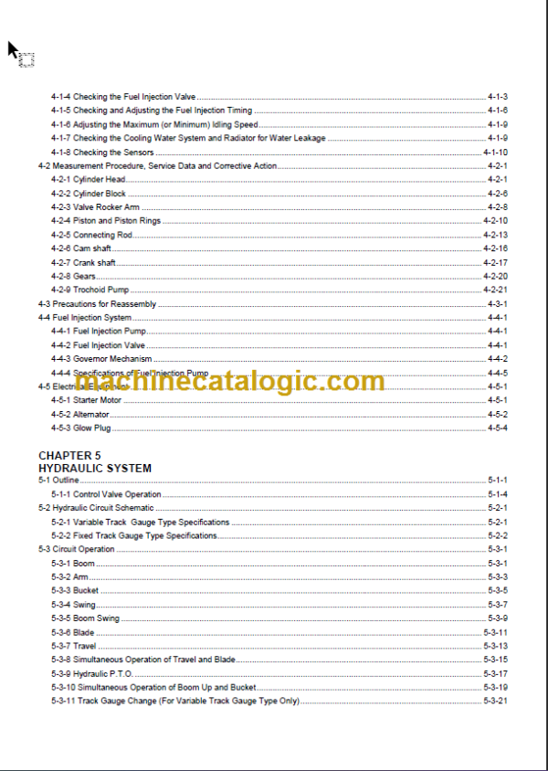 YANMAR SV08-1 SERVICE MANUAL