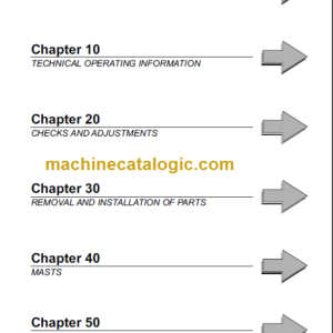 KOMATSU FB20H-2R FB20HG-2R SHOP MANUAL