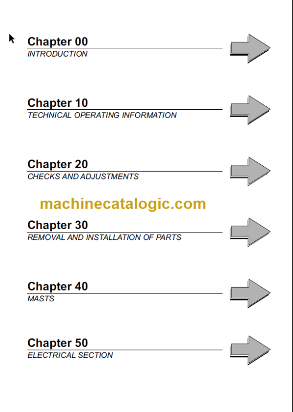 KOMATSU FB20H-2R FB20HG-2R SHOP MANUAL