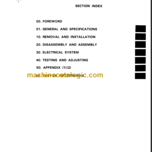 KOMATSU FB15SH 18SH 15H1 18H1-5 SHOP MANUAL