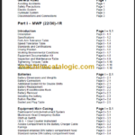 KOMATSU MWP22-1R MWP30-1R WORKSHOP MANUAL