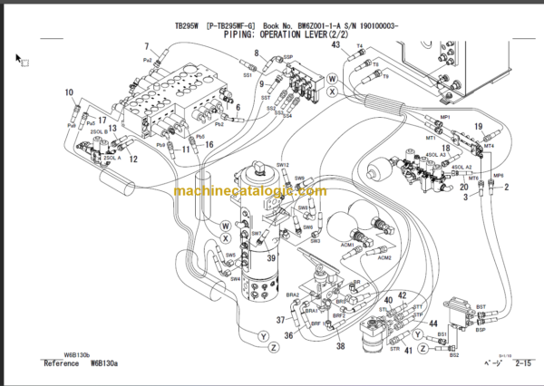 TAKEUCHI TB295W Hydraulic Excavator Parts Manual