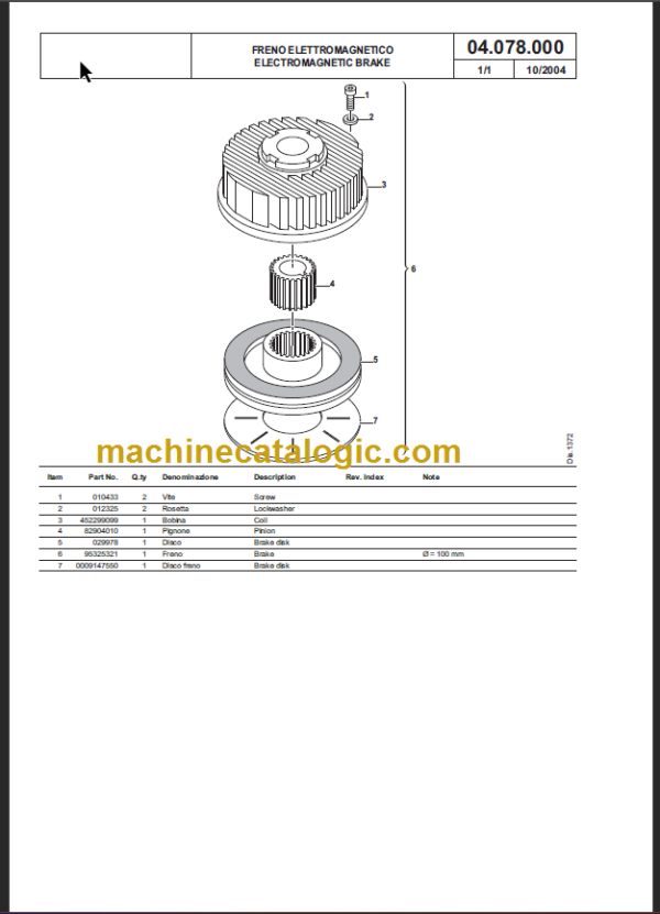 KOMATSU MWS10-1R MWS12-1R PARTS CATALOGUE 2000