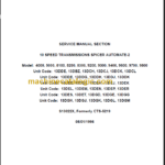 NAVISTAR SPICER AUTOMATE-2 SERVICE MANUAL