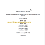 NAVISTAR 5 SPEED SPICER SERVICE MANUAL