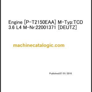 TAKEUCHI TB2150 Compact Excavator Parts Manual