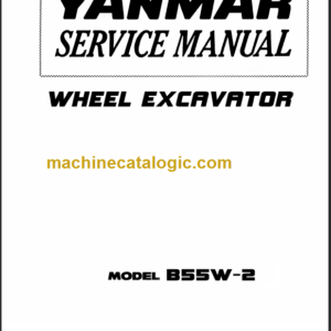 YANMAR B55W-1-B55W-2 SERVICE MANUAL