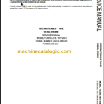 NAVISTAR INTERNATIONAL T444E SERVICE MANUAL