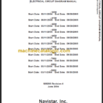 NAVISTAR 3200-4100-4200-4400 CIRCUIT DIAGRAM MANUAL