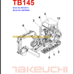 TAKEUCHI TB145 Compact Excavator Parts Manual