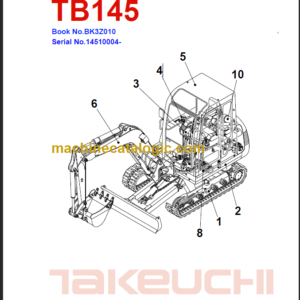 TAKEUCHI TB145 Compact Excavator Parts Manual