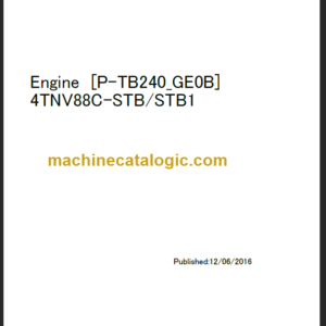 TAKEUCHI TB240 Mini Excavator Parts Manual Engine