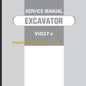 YANMAR VIO27-6 SERVICE MANUAL