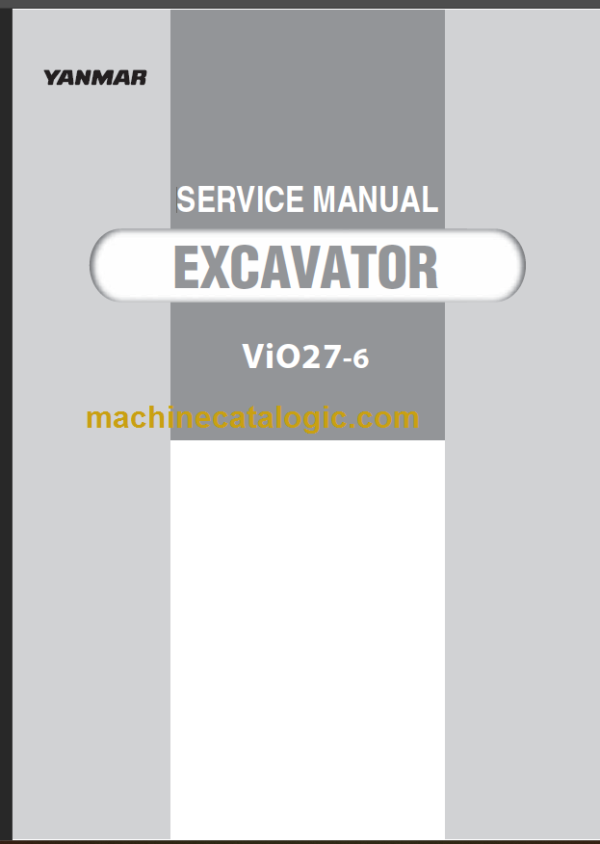 YANMAR VIO27-6 SERVICE MANUAL