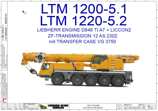 LIEBHERR LTM 1200-1220 ELECTRICITY SYSTEM