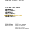 KOMATSU FB20SH-4 FB25SH-4 SHOP MANUAL