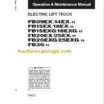 KOMATSU FB09EX 14EX 15EX 18EX-11 OPERATION MANUAL