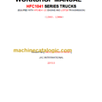JAC MOTORS JFC1041 SERIES TRUCKS WORKSHOP MANUAL