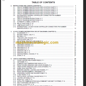 NAVISTAR 3200 4100 4200 CIRCUIT DIAGRAMS