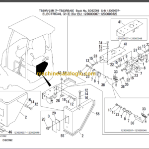 TAKEUCHI TB20R-TB23R Mini Excavator Parts Manual