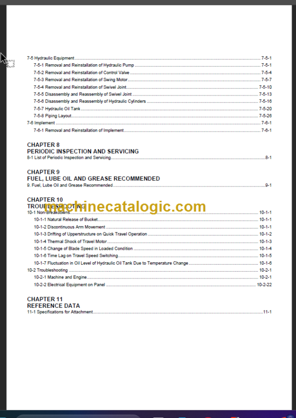 YANMAR VIO15-2 SERVICE MANUAL