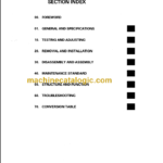 KOMATSU FG20 25 30-12 SHOP MANUAL