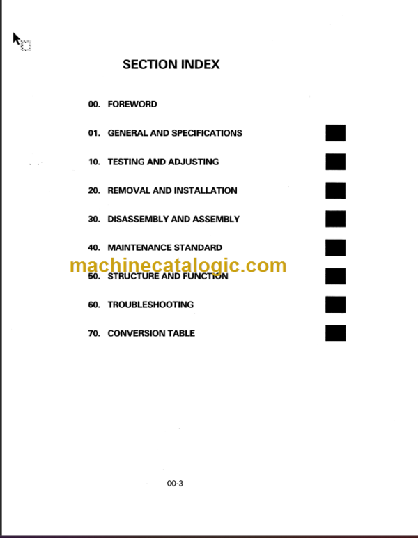 KOMATSU FG20 25 30-12 SHOP MANUAL