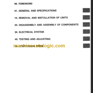 KOMATSU FB20SH-4 FB25SH-4 SHOP MANUAL