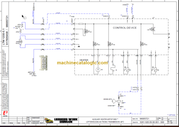 LIEBHERR LTM 1200-1220 ELECTRICITY SYSTEM