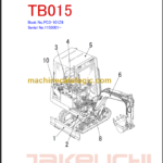 TAKEUCHI TB015 Compact Excavator Parts Manual