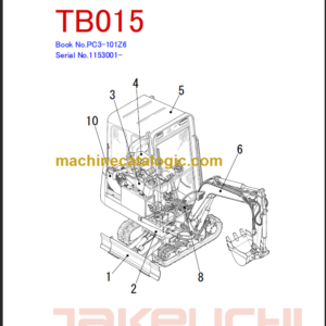 TAKEUCHI TB015 Compact Excavator Parts Manual