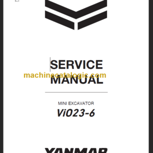 YANMAR VIO23-6 SERVICE MANUAL