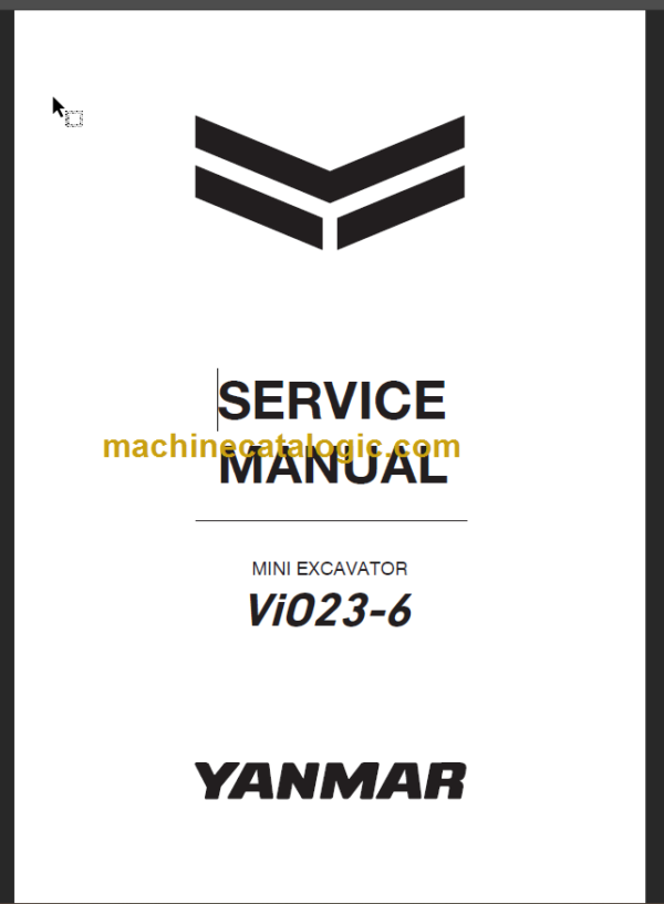 YANMAR VIO23-6 SERVICE MANUAL