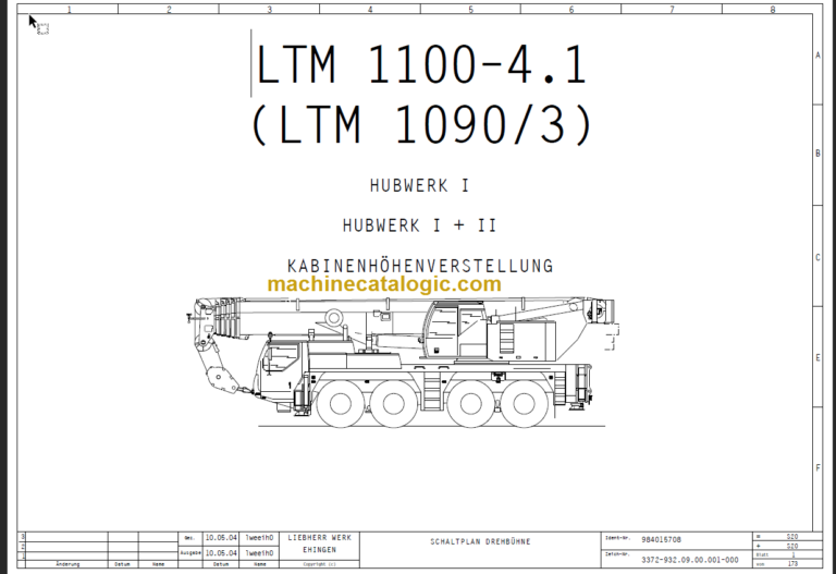 LIEBHERR LTM1100-1090 HUBWERK