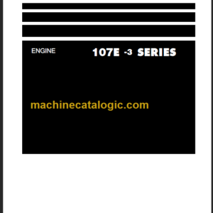 KOMATSU 107E-3 SERIES SHOP MANUAL