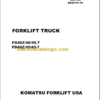 KOMATSU FG40Z 40 45-7 BEC07C1-01 SHOP MANUAL