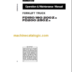 KOMATSU FD200 FD250Z-6 OPERATION MANUAL