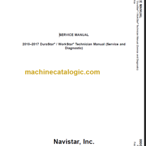 NAVISTAR DuraStar WorkStar Technician Service Diagnostic Manual