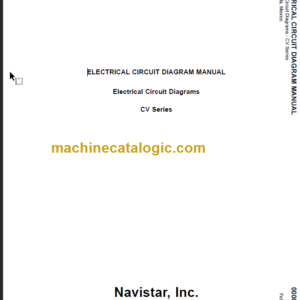 NAVISTAR CV SERIES ELECTRICAL CIRCUIT DIAGRAMS