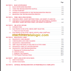 ALLISON MD-HD WTEC 3 TROUBLESHOOTING MANUAL