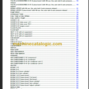 TAKEUCHI TB2150R Compact Excavator Parts Manual