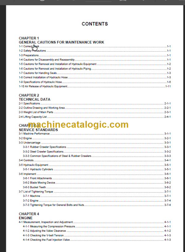 YANMAR VIO20 SERVICE MANUAL