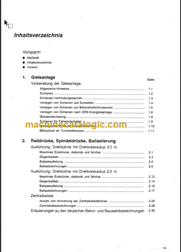 LIEBHERR 35K OPERATING INSTRUCTIONS