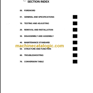 KOMATSU FG20SH 25SH 30SH-12 SHOP MANUAL