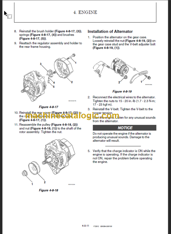 YANMAR SV100-2A SERVICE MANUAL