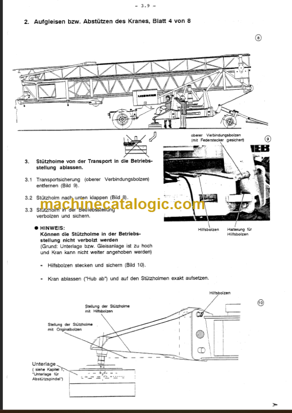 LIEBHERR 35K OPERATING INSTRUCTIONS