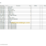 TAKEUCHI TB240 Mini Excavator Parts Manual