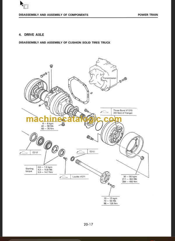 KOMATSU FB30SH-4 SHOP MANUAL