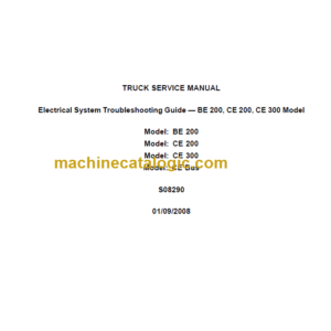 NAVISTAR BE 200-CE200-CE300 TRUCK SERVICE MANUAL